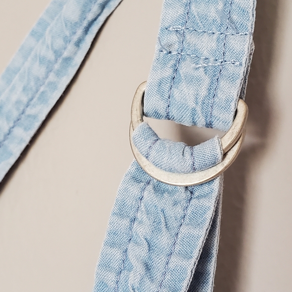 Aerie Chambray Overall Coverall Bib Jumpsuit Beachy Boho Blue Womens Size Medium - Picture 6 of 9